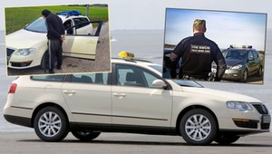 Passat w "budyniu" skrywał niespodziankę. Kierowcę zatrzymała Straż Graniczna