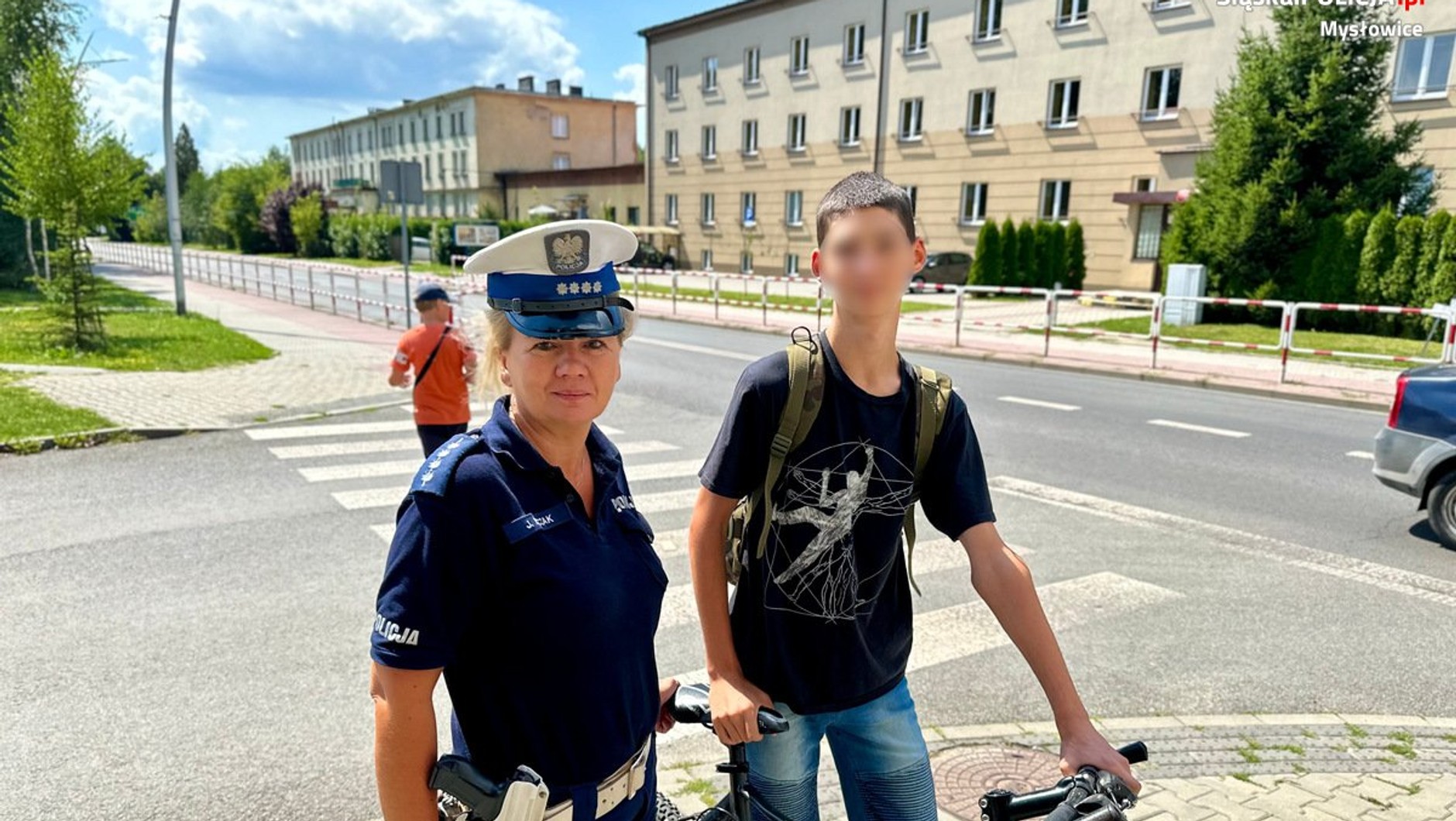 Policjanci prowadzili działania w całym mieście. Nie chodziło o kierowców