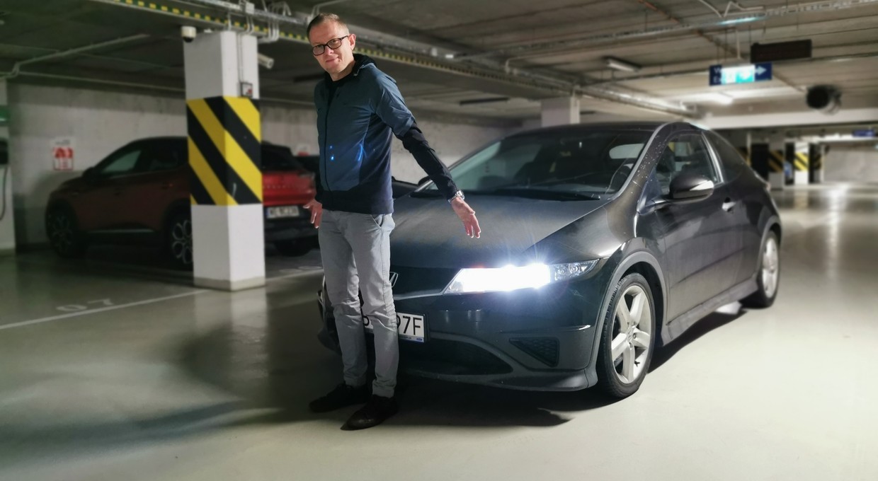 Założyłem retrofity LED do starszej Hondy. W Polsce "nie wolno, ale można"