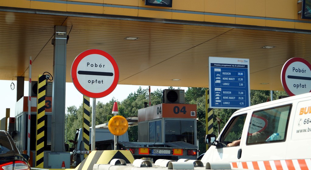 Bramki poboru opłat na autostradzie