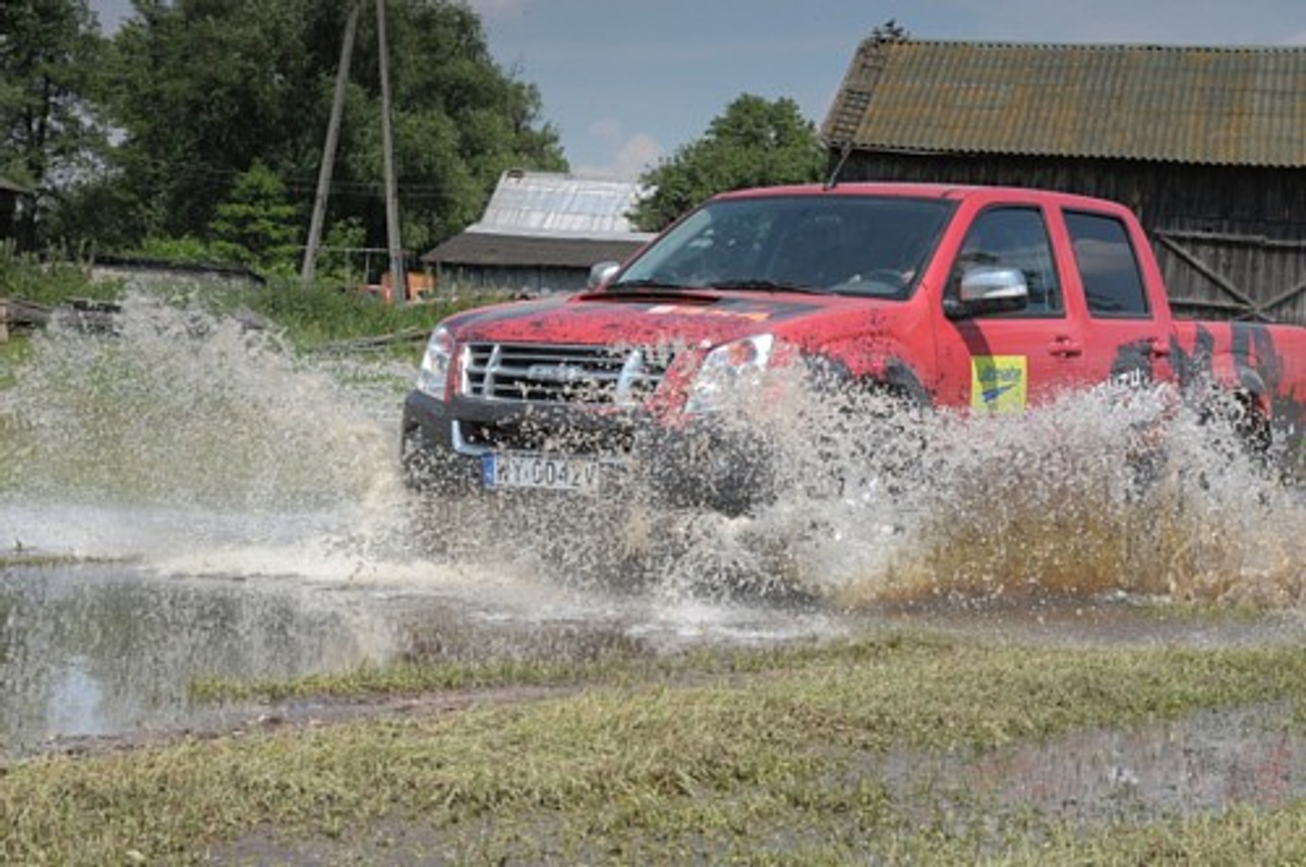 Isuzu D-max w terenie - Off-road pikapem