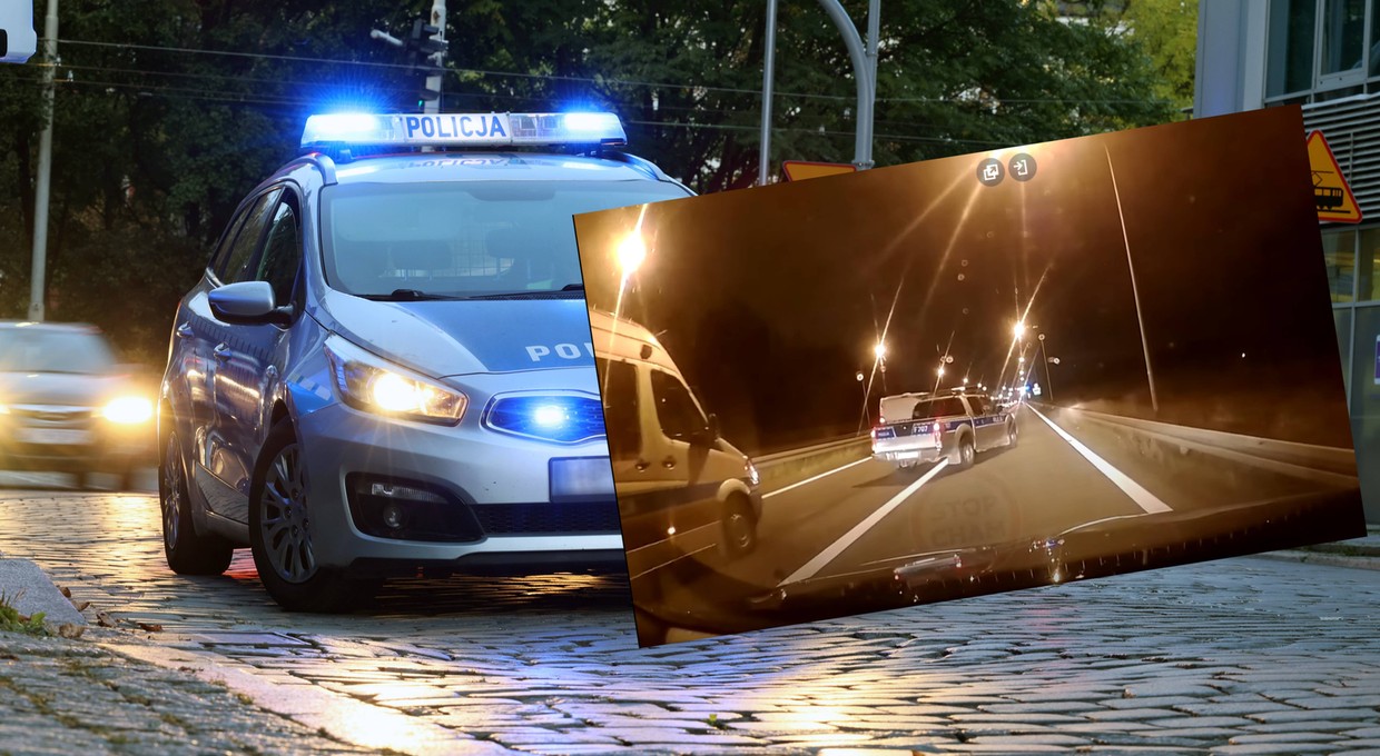 "Policyjny szeryf" na zjeździe z autostrady. Mamy stanowisko policji