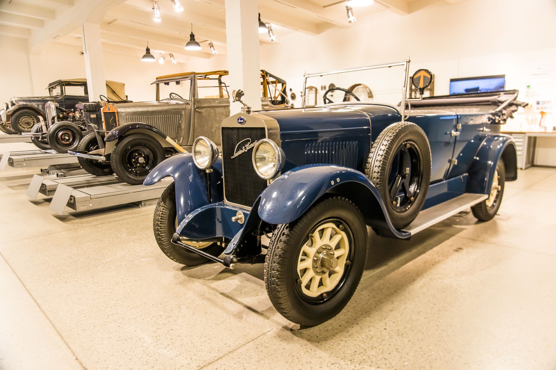 etapy renowacji w ŠKODA Muzeum Mladá Boleslav