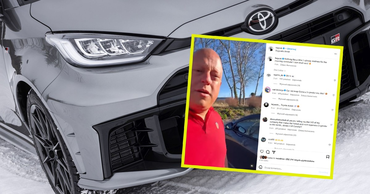 Samochód Christiana von Koenigsegga to Toyota GR Yaris