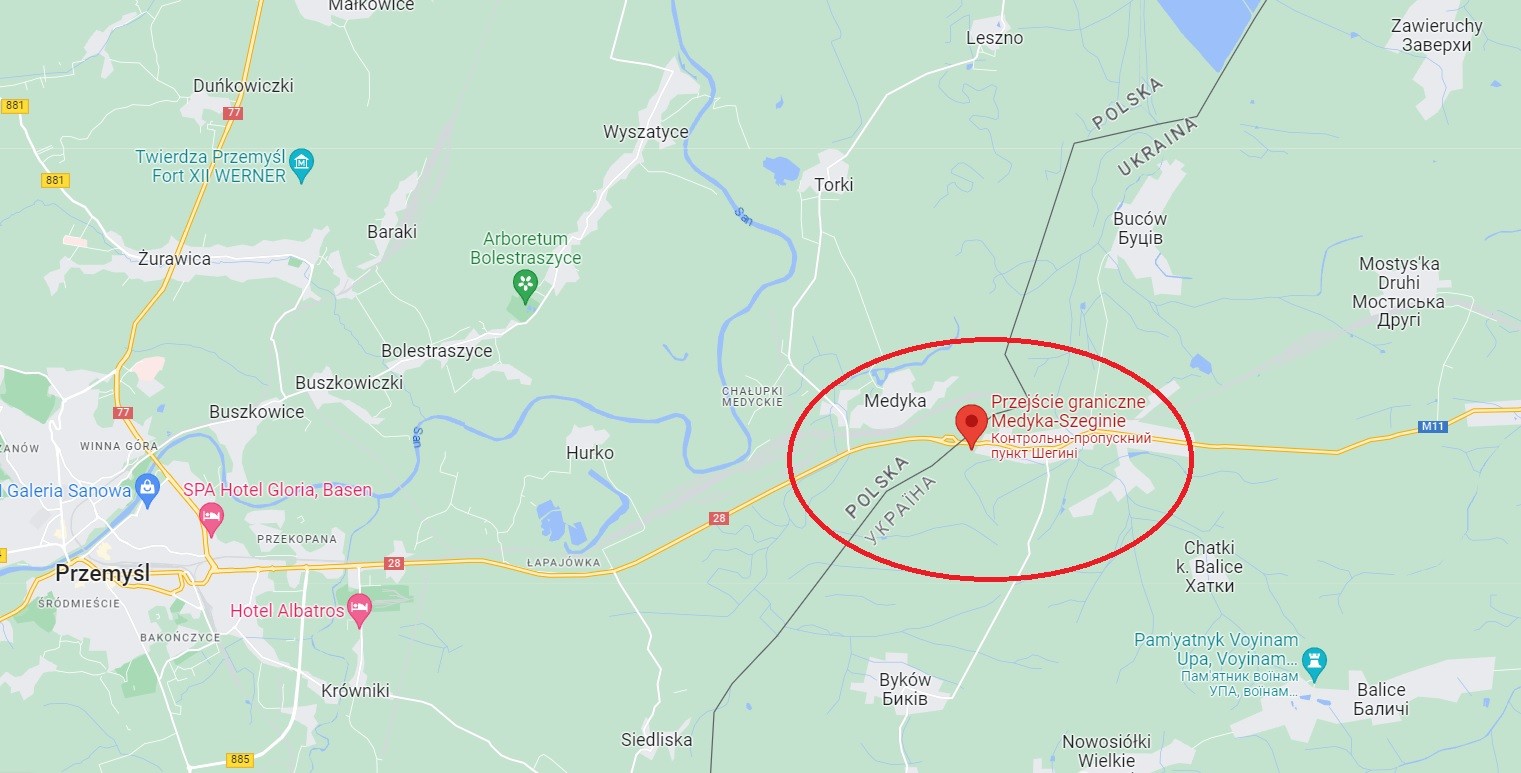 Polsko-ukraińskie przejście graniczne w Medyce