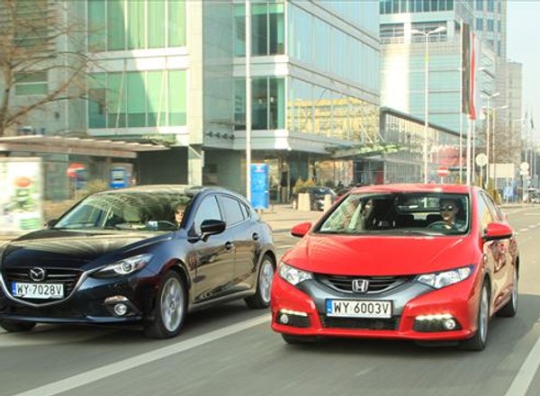 Honda Civic 1.8 i Mazda3 2.0 - porównanie