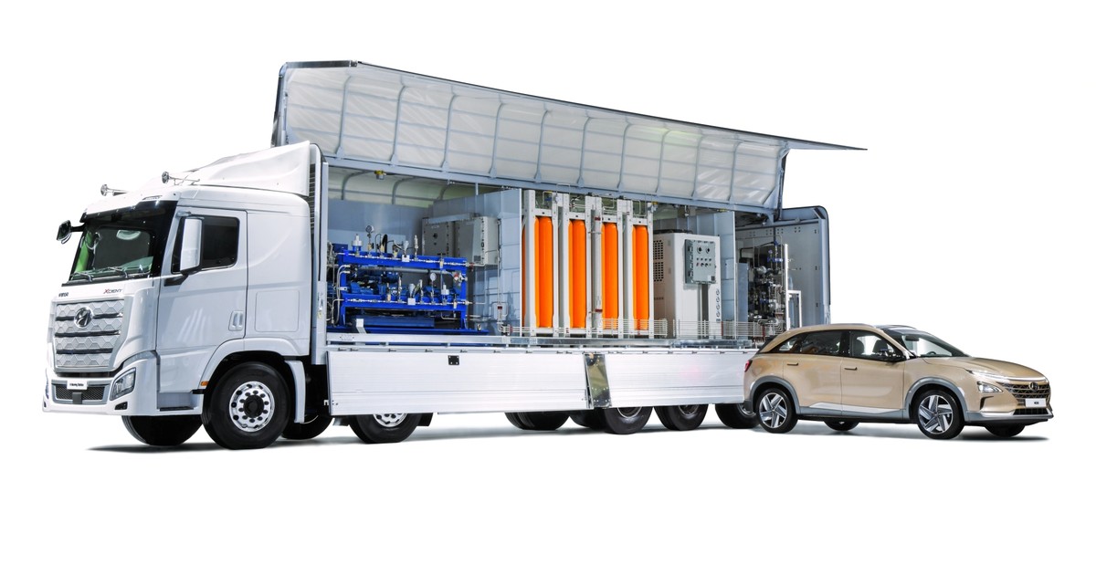 Wodorowa strategia Hyundai - mobilna stacja tankowania