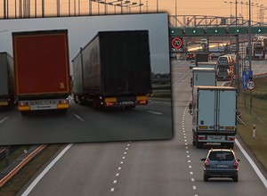 Trzy pasy i trzy wyprzedzające się ciężarówki na A2. "Wyścig" trwa aż przez 6 kilometrów!
