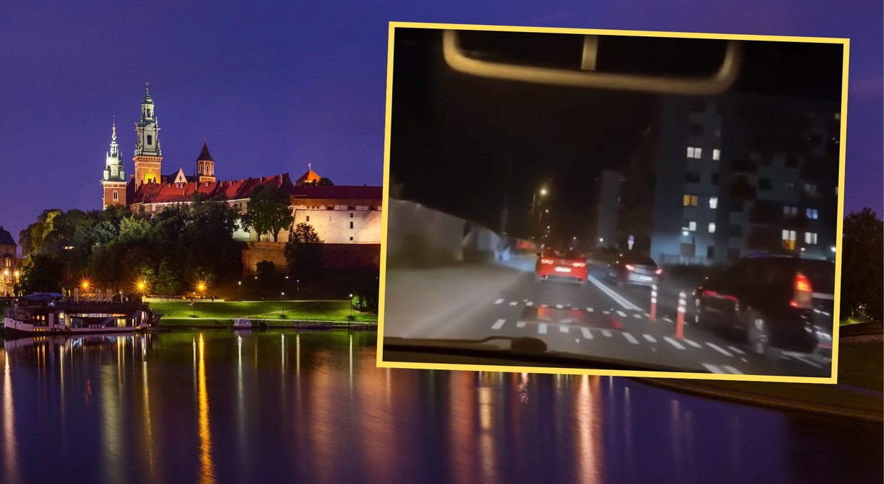 Transmitowali swój szaleńczy rajd po Krakowie. Omal nie doszło do tragedii [WIDEO]