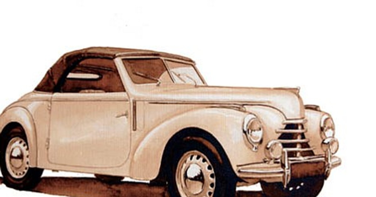 Skoda 1101 Tudor kabriolet 1948 rok, Czechosłowacja	
