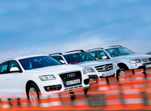 Audi Q5 kontra Mercedes GLK i BMW X3 - Supergwiazdy z Niemiec
