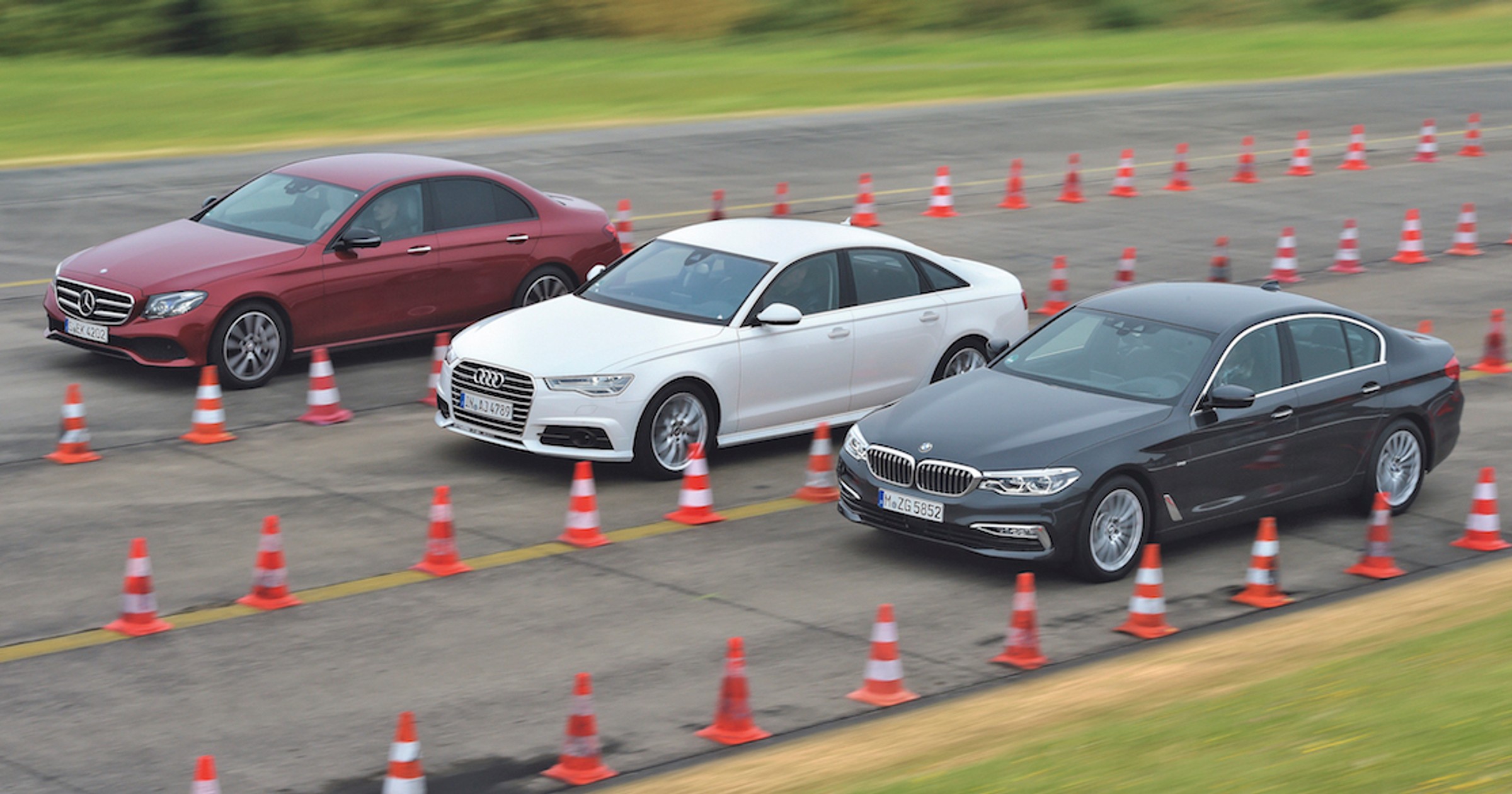BMW 530d kontra Audi A6 3.0 TDI quattro i Mercedes E 350d