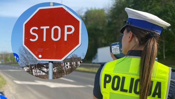 Przed znakiem STOP łatwo o mandat
