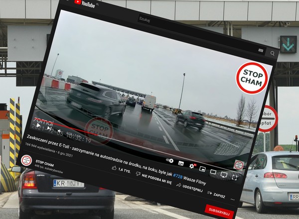 e-TOLL: zniknęły szlabany, zaczęły się niebezpieczne sytuacje [Nagranie]