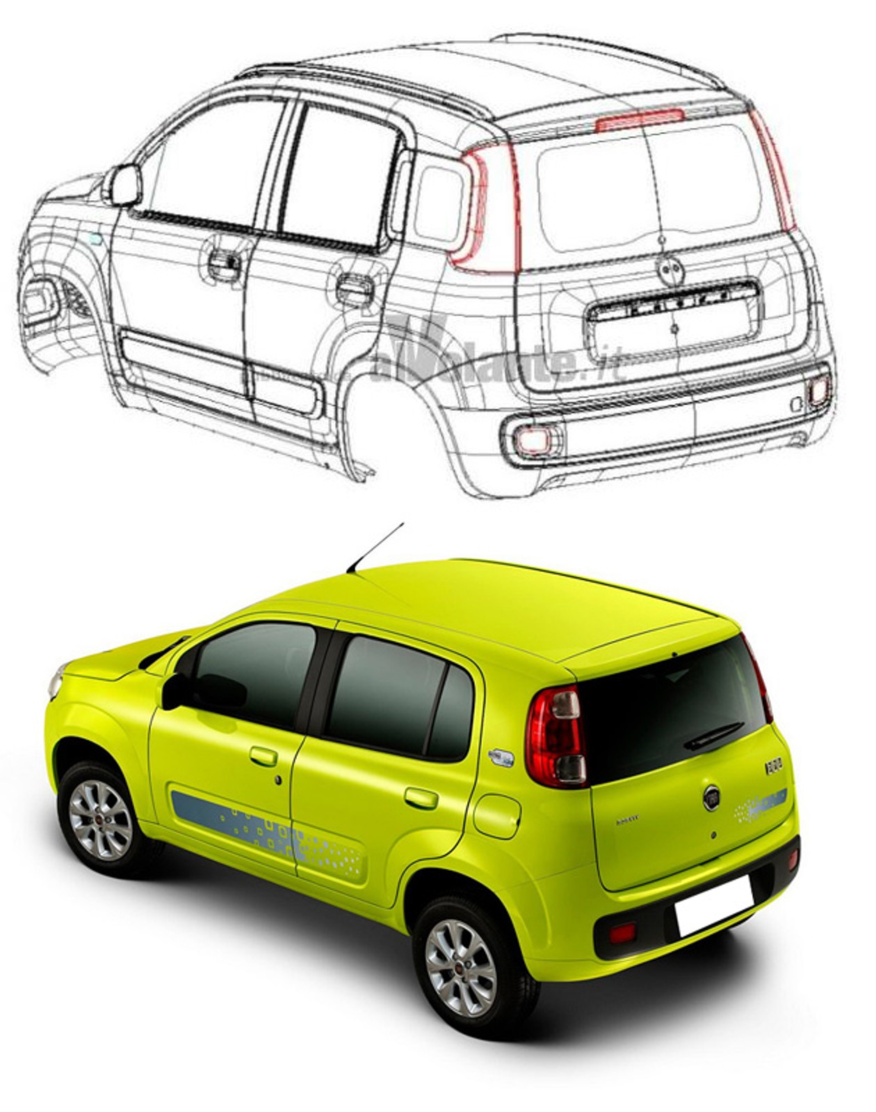 Nowy Fiat Panda w urzędzie patentowym