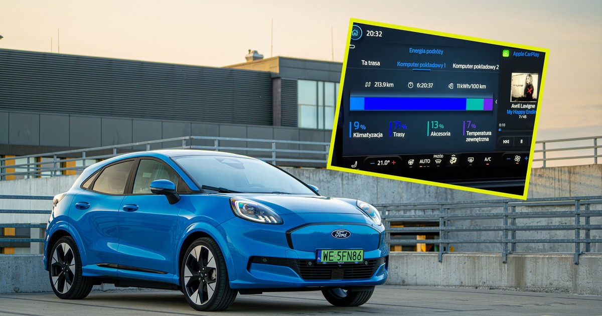 Zużycie energii Ford Puma Gen-E