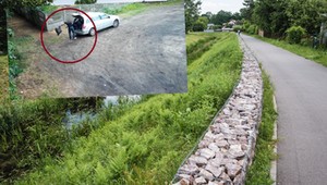Pokazali, co zrobił pod cudzą posesją. Mieszkańcy Wołomina oburzeni
