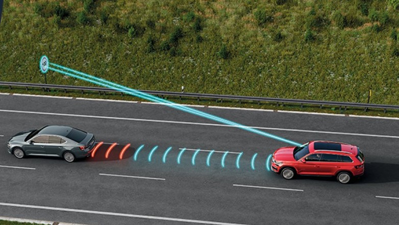 Skoda Kodiaq aktywny tempomat