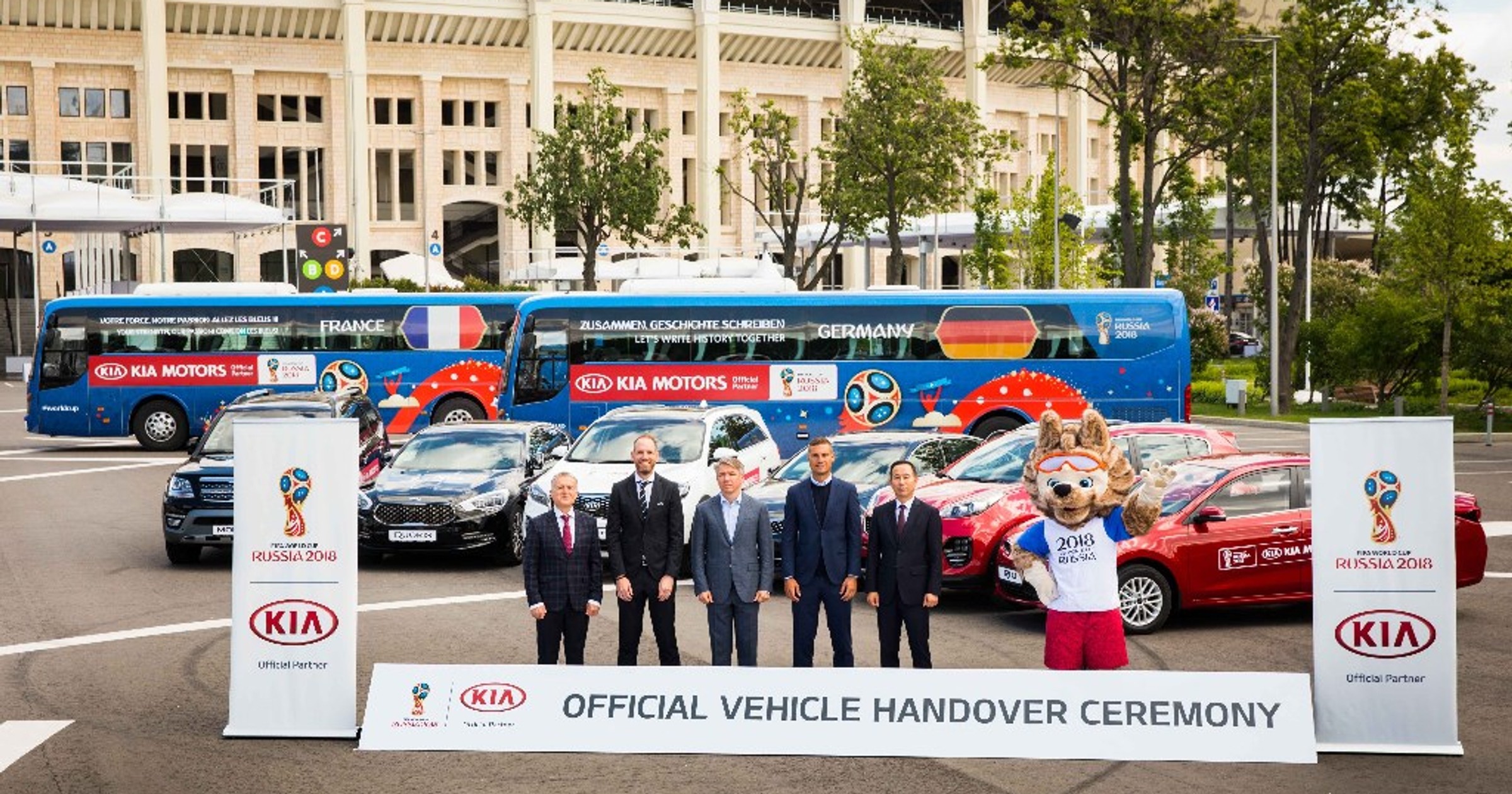 Przekazanie floty Kia 2018 FIFA World Cup w Rosji