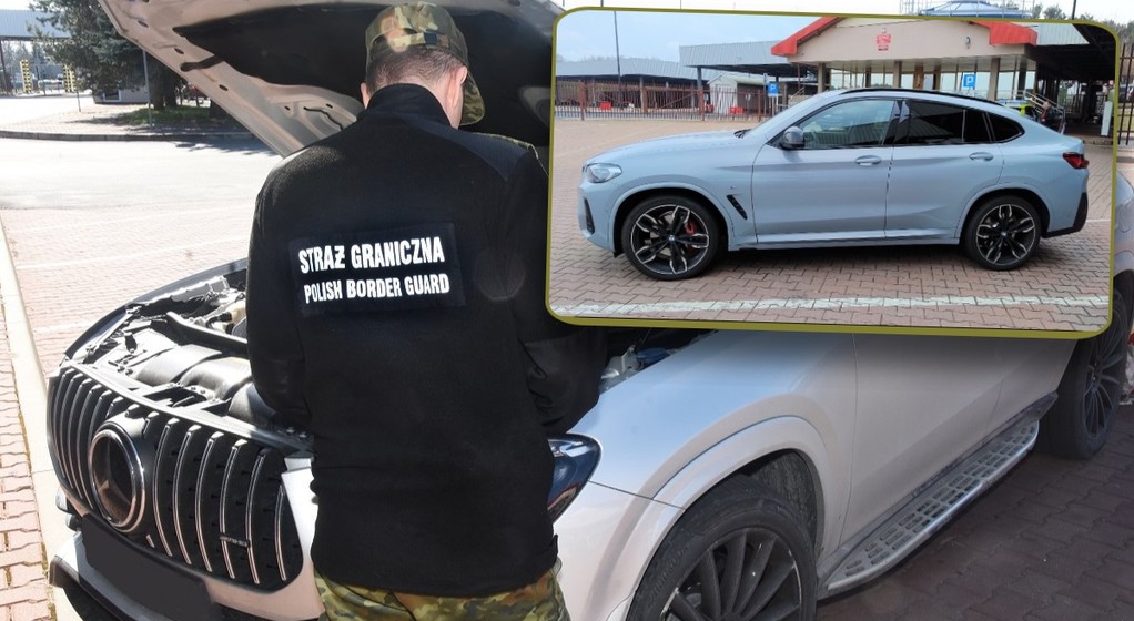 Dwa drogie niemieckie SUV-y odzyskane przez Straż Graniczną