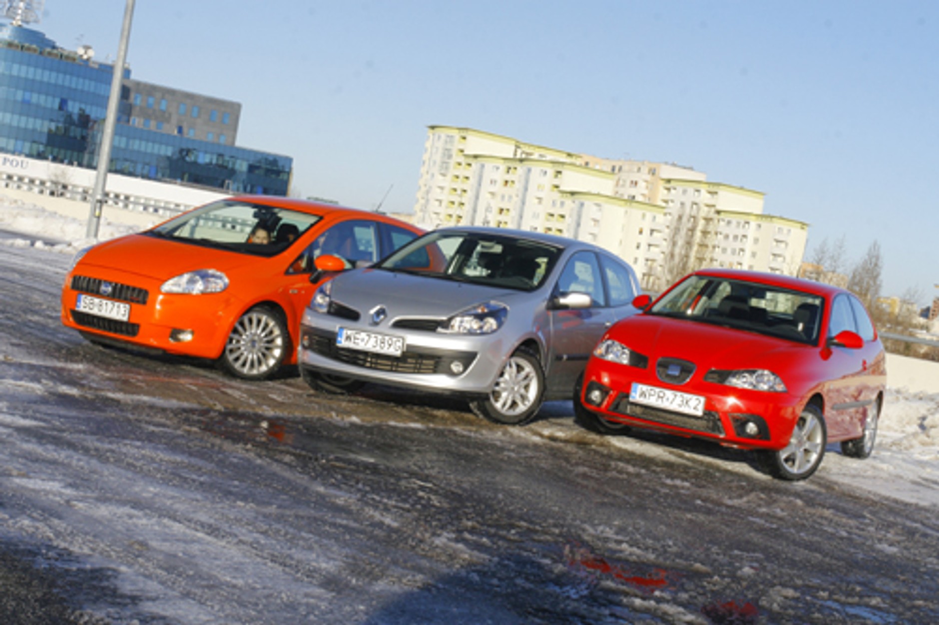 Fiat Grande Punto, Seat Ibiza, Renault Clio - Miejscy sprinterzy
