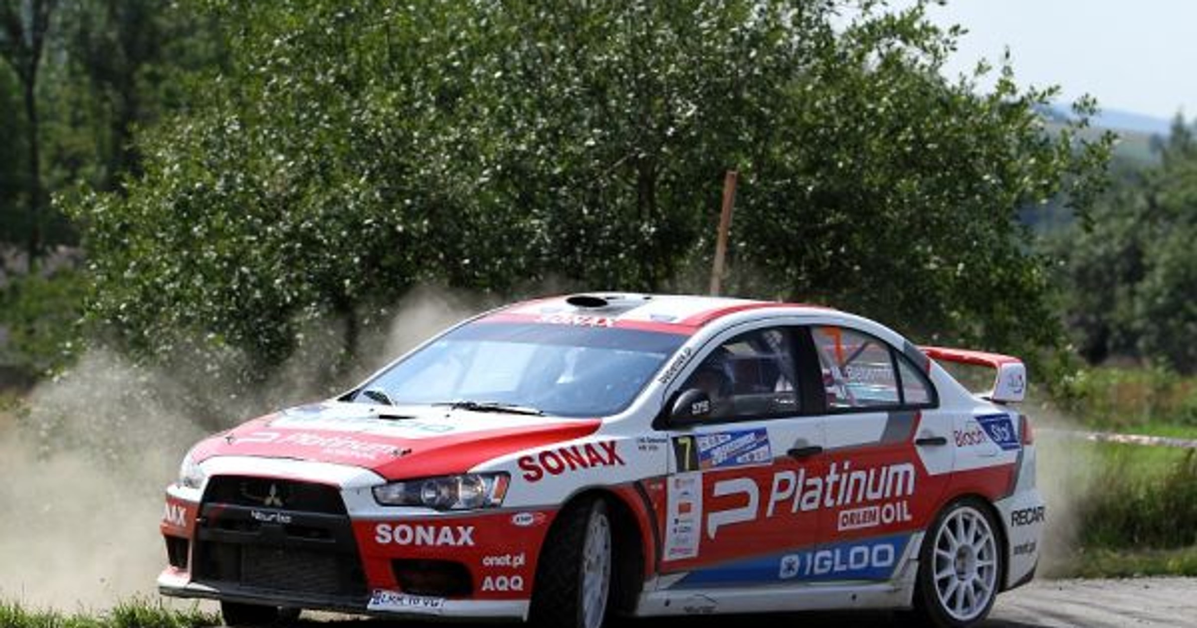 Mitsubishi Lancer Platinum Rally Team w Rajdzie Rzeszowskim