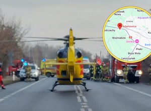 Groźny wypadek pod Kutnem. Wśród poszkodowanych jest kobieta w ciąży
