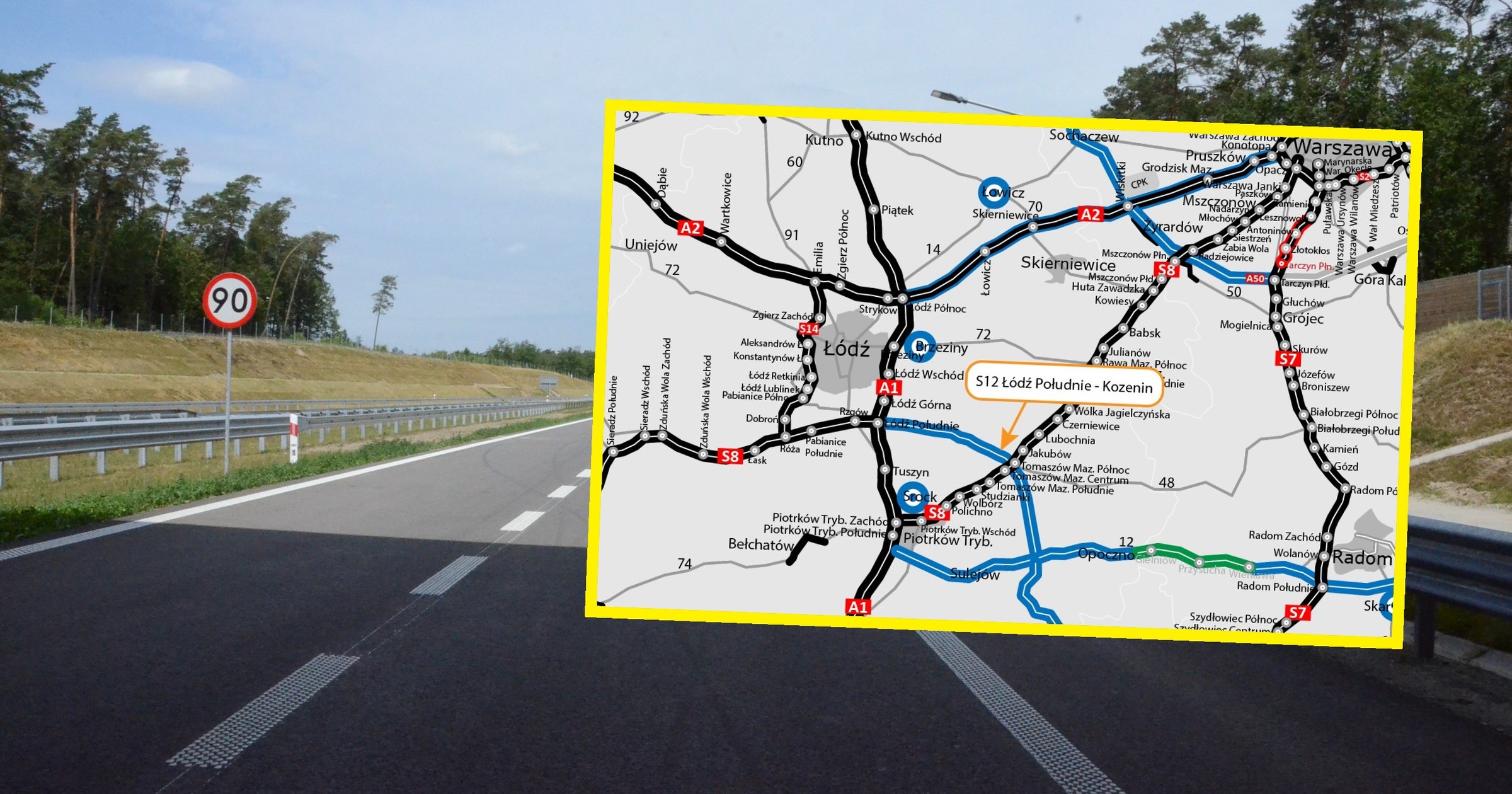 GDDKiA wybuduje łącznik na trasie S8. Poprawi płynność ruchu na A1 i A2