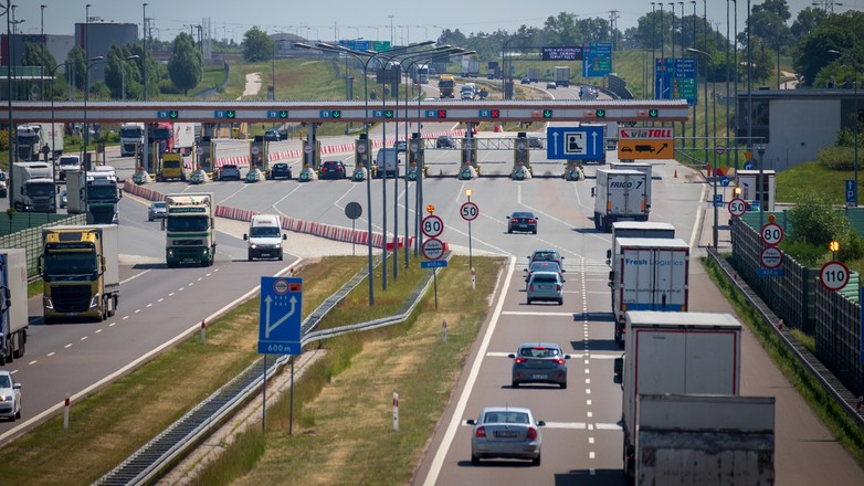 Pobór opłat na autostradzie