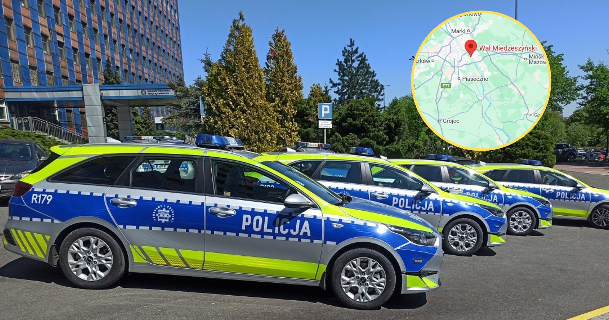 Bez powietrza jechał "wężykiem" S2. Zatrzymali go warszawscy kierowcy (Screen: Google Maps)