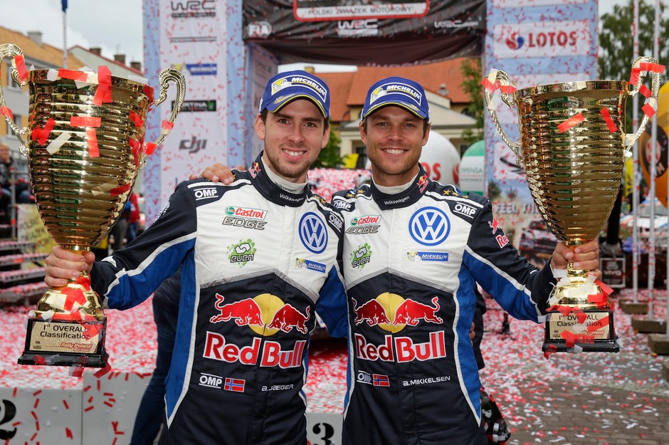 73. Rajd Polski - zwycięzcy Andreas Mikkelsen i Anders Jaeger