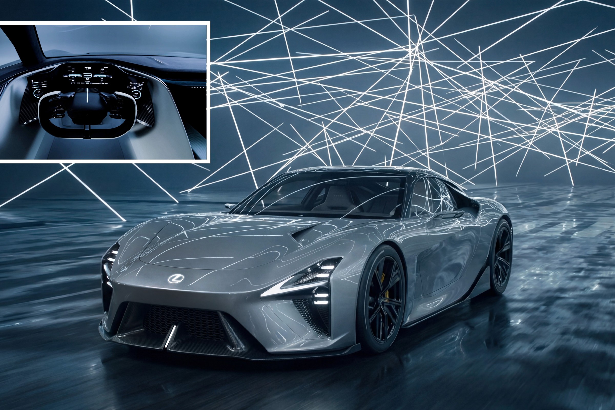 Lexus sięgnął po legendę. Oto LFA Concept. Nie ma V10, bo jest... sportowym elektrykiem