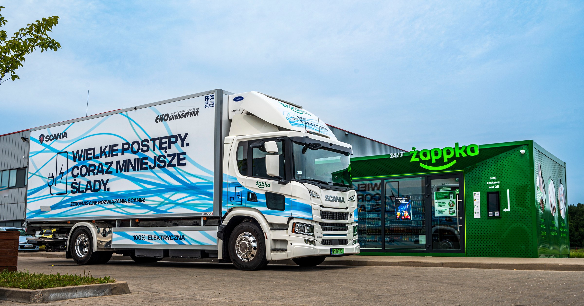 Elektryczna ciężarówka Scania na testach w Żabce