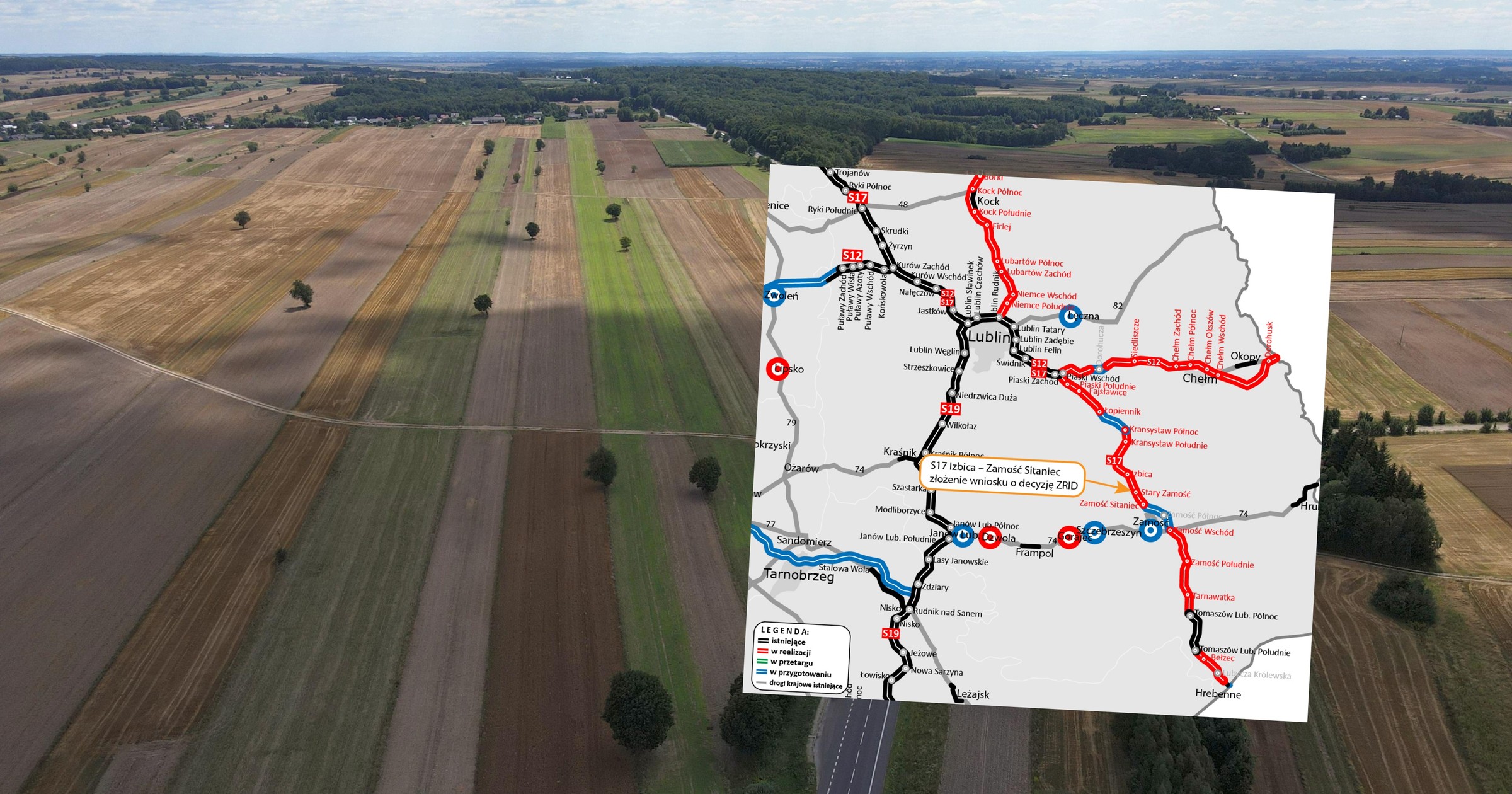 GDDKiA złożyła wniosek o wydanie ważnej decyzji dla odcinka drogi S17