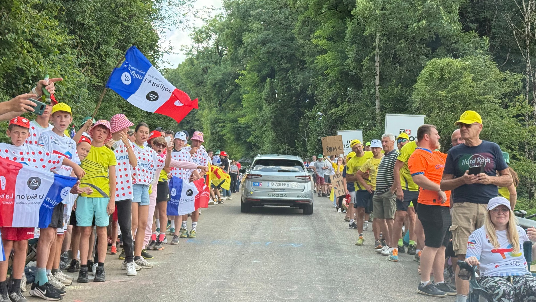 Na trasie odcinka Tour de France
