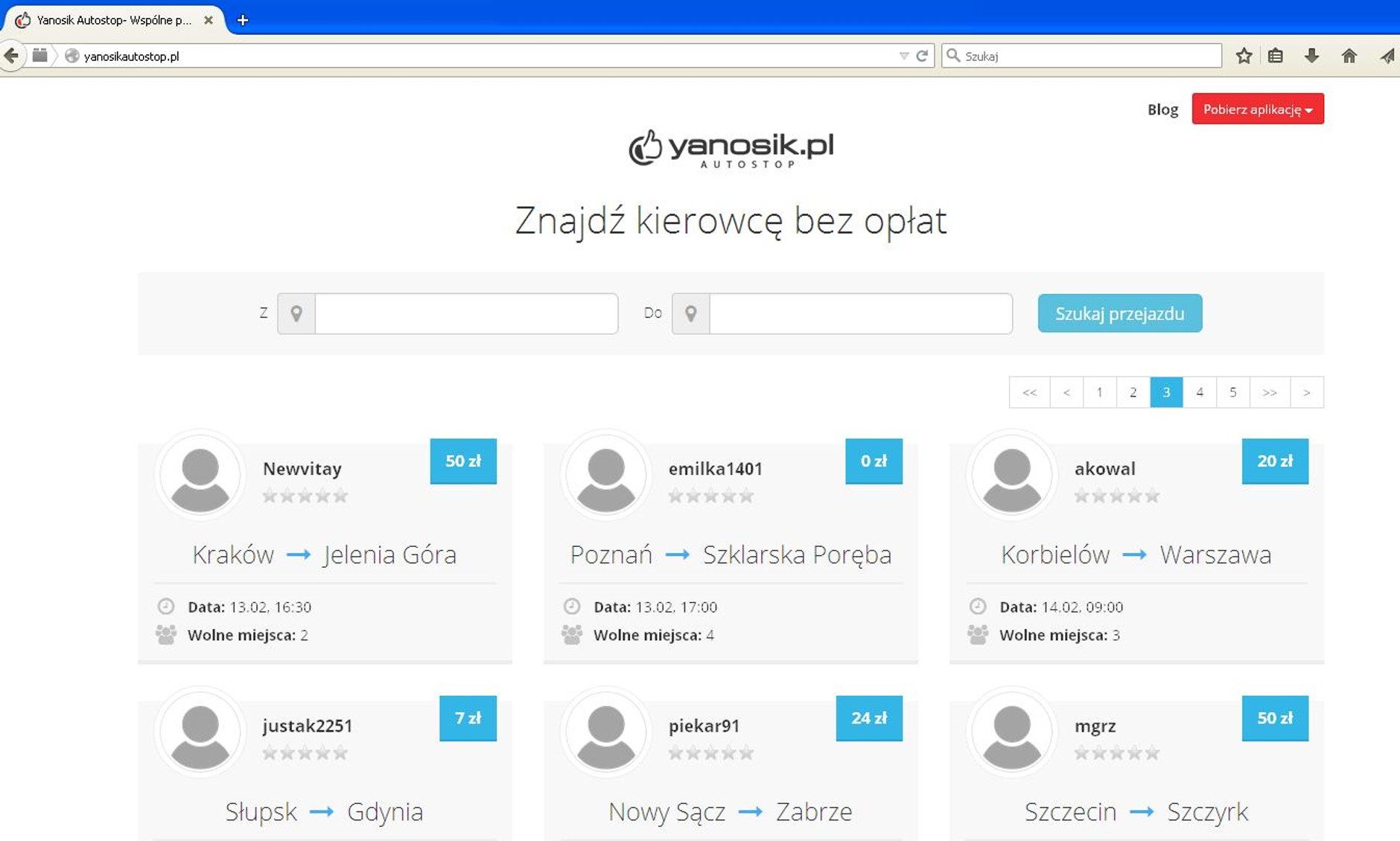 yanosikautostop.pl
