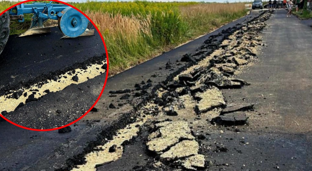 Rolnik celowo zniszczył 200 metrów nowej drogi. Twierdzi, że to jego działka
