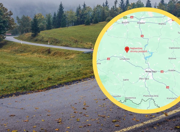 Najbardziej stroma droga w Polsce. Nie każdy kierowca podjedzie