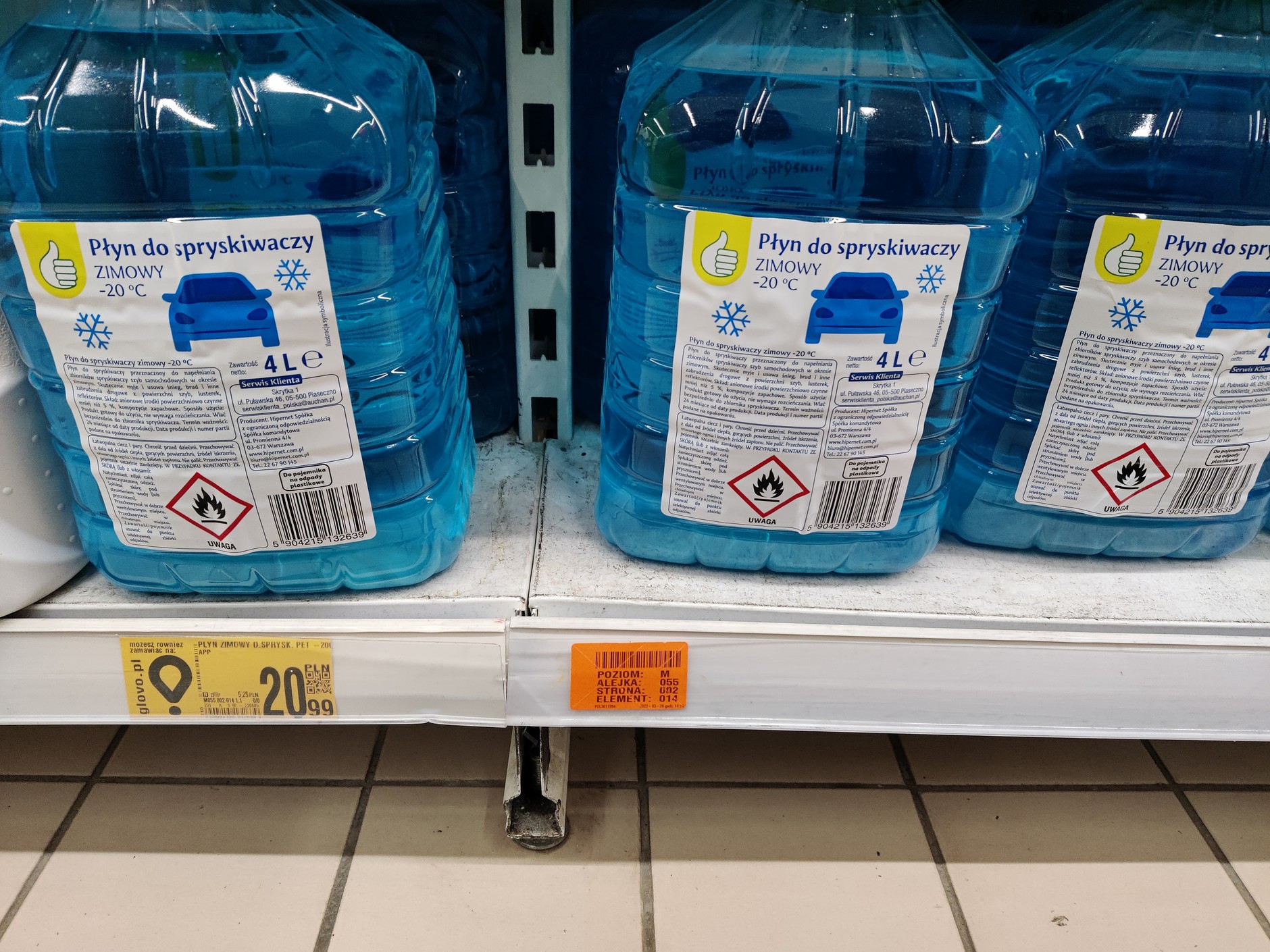 Płyn do spryskiwaczy Auchan w Auchan - 20,99 zł