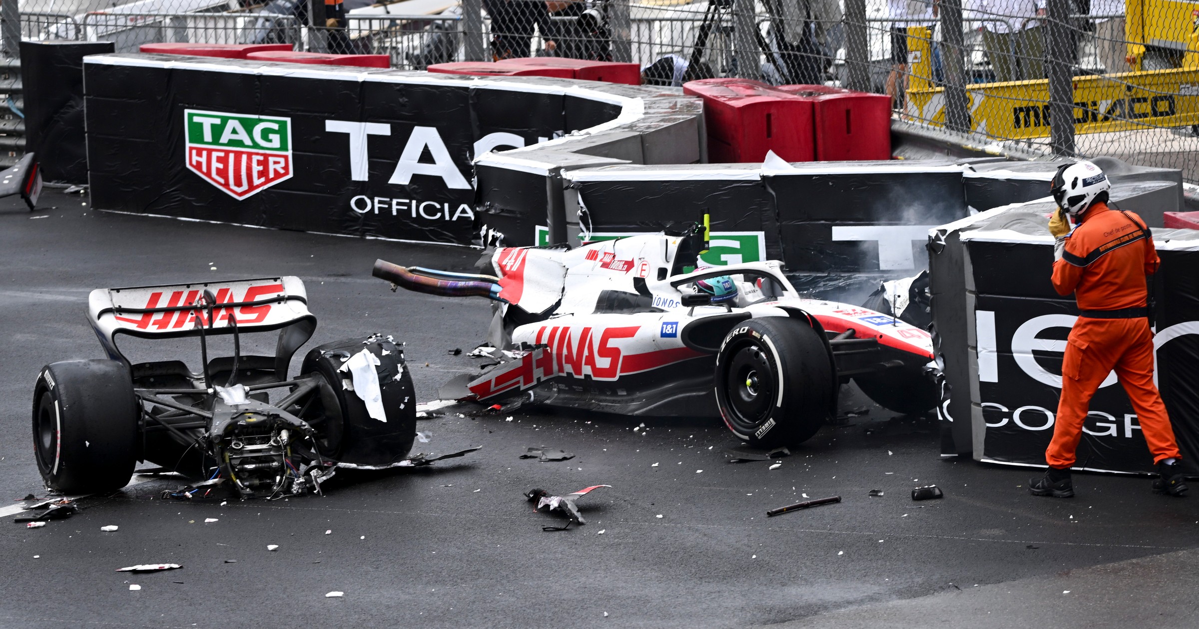 Grand Prix Monaco: Haas rozpołowiony przez Schumachera
