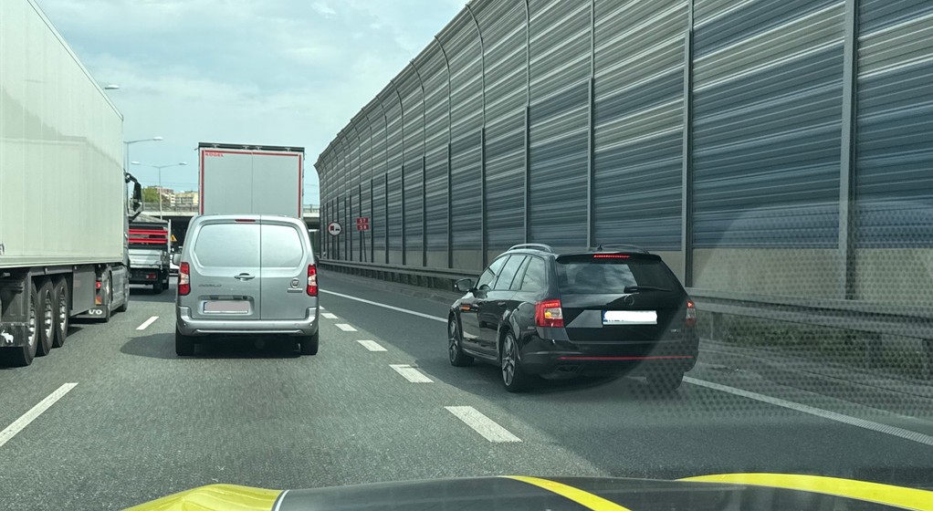 Korek drogowy w Warszawie