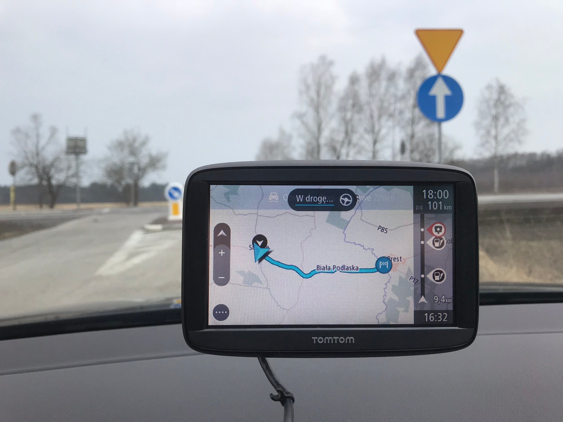TomTom Start 52 - podgląd trasy na mapie