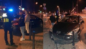 Pijany mężczyzna dał lekcję jazdy pijanej koleżance. "Ich auto skosiło przydrożne słupki" 