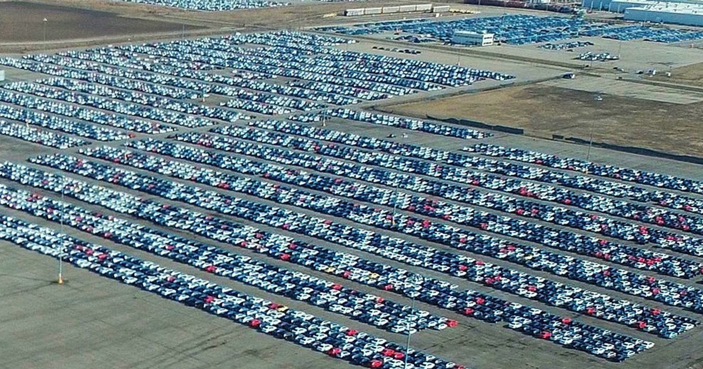 Volkswageny na lotnisku Berlin Brandenburg