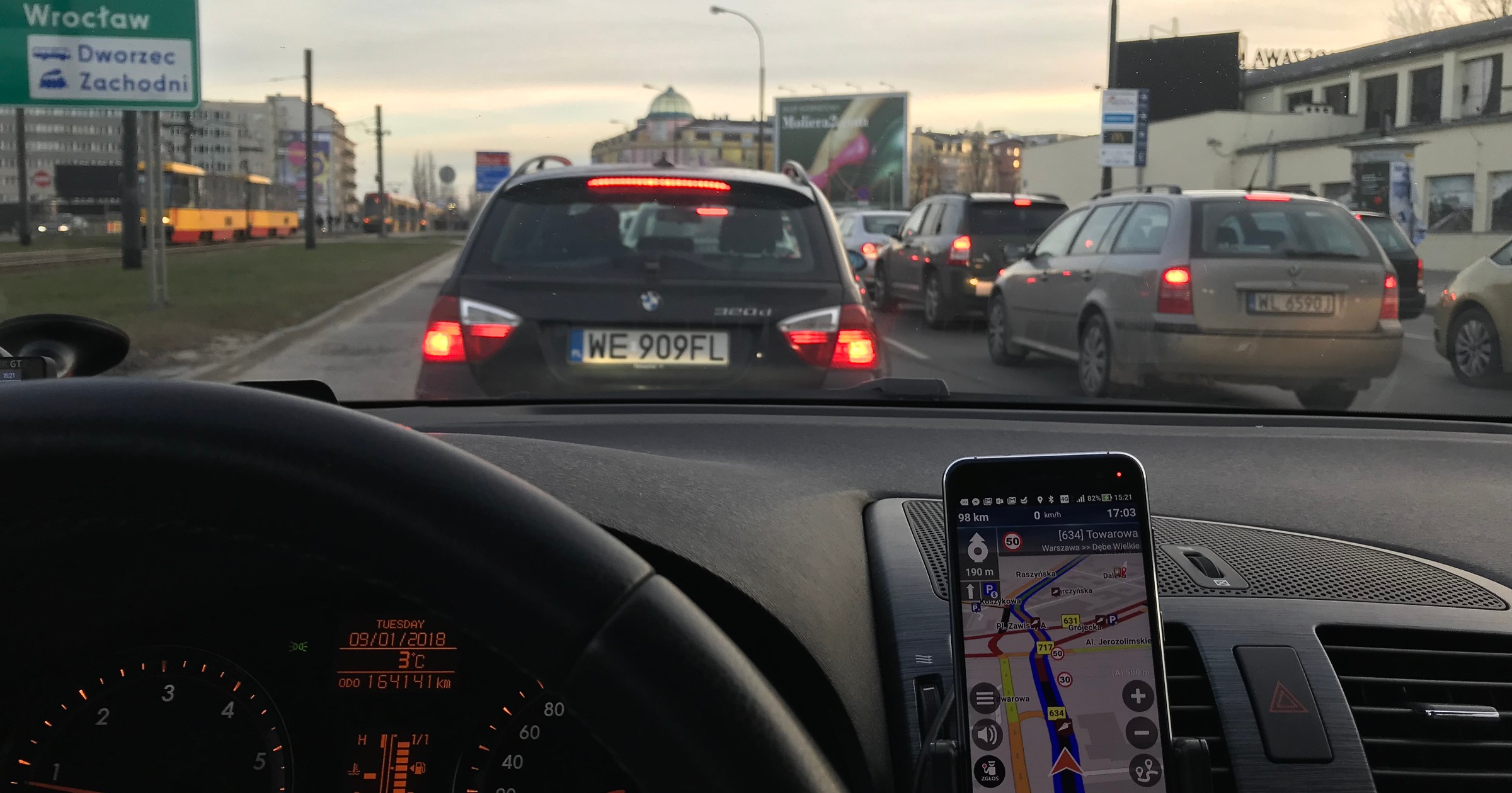Korek na drodze