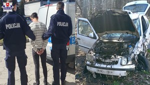 Prowadził, mając aż trzy promile. W rozbitym aucie zostawił 4-letniego syna