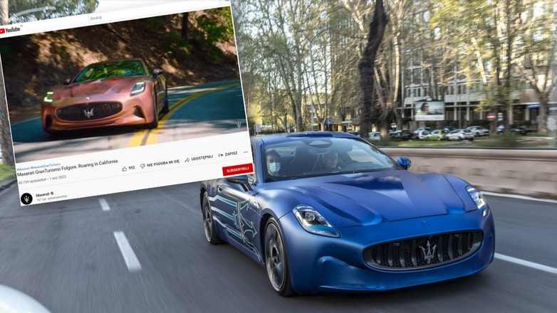 Maserati GranTurismo Folgore na pierwszym filmie