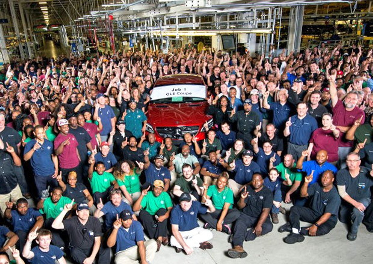 Mercedes-Benz GLE Coupé w produkcji