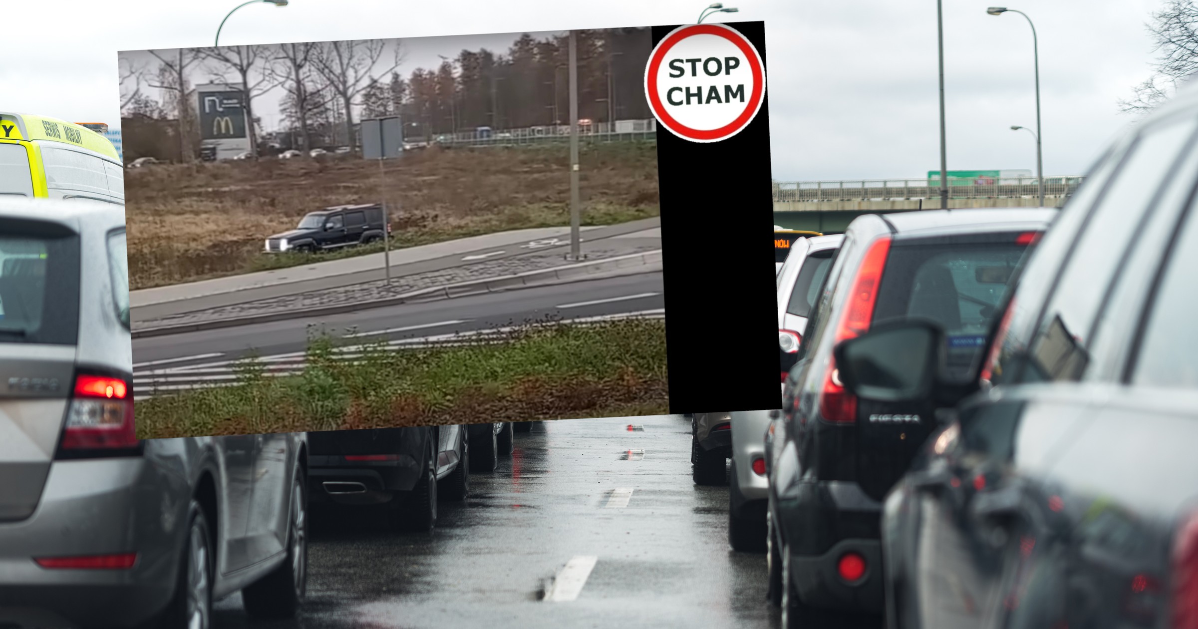 Pomylił drogę publiczną z torem offroadowym