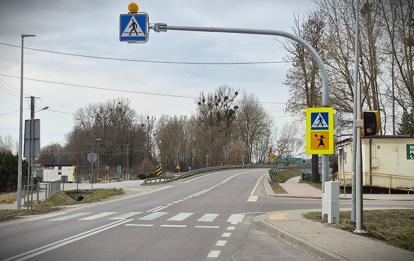 Fotoradar w miejscowości Liśnik